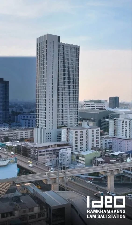 Down payment sale, Ideo Ramkhamhaeng - Lamsalee Station, One Bed Plus room, 34.5 sq m, 11th floor, excellent location, don't miss it.
