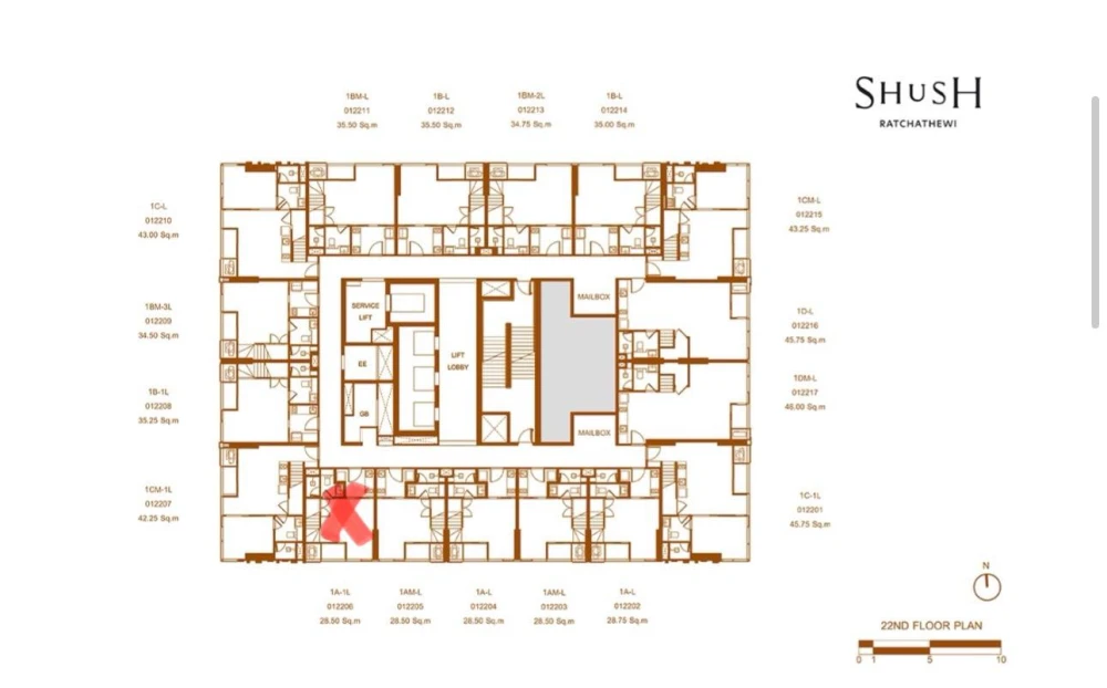 Condo for sale, 𝗦𝗛𝗨𝗦𝗛 𝗥𝗮𝘁𝗰𝗵𝗮𝘁𝗵𝗲𝘄𝗶, 22nd floor, Loft style, great price, hurry up and reserve now, don't miss out.