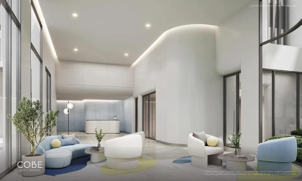 Condo for sale, COBE Kaset-Sripatum Studio, 26.68 sq m, high floor, open view, east side, fully furnished, fully decorated, reserve now.
