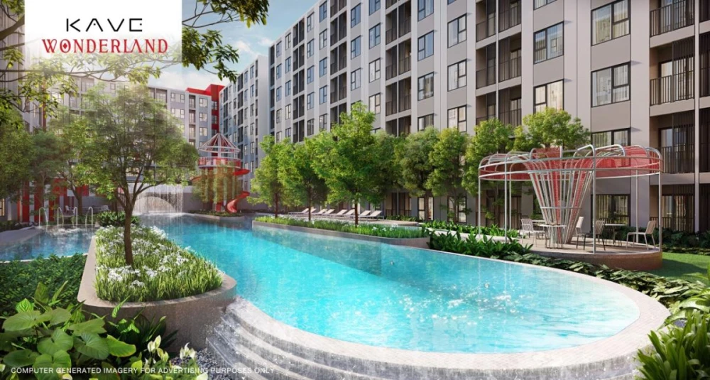 Condo for sale, Kave Wonderland, Building A, 1 bedroom, 7th floor, convenient and complete here. Buy now, don't miss out!