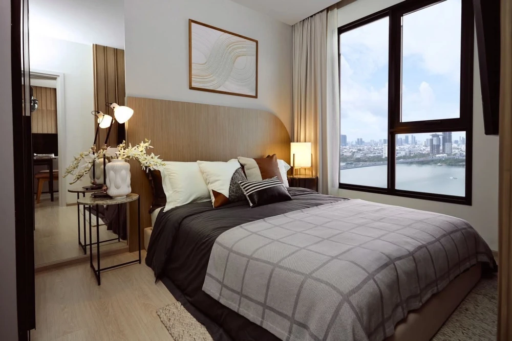 Down payment sale for Noble Nue Riverest Ratburana project, 18th floor, river view, large room, comfortable living, lots of usable space, buy now, don
