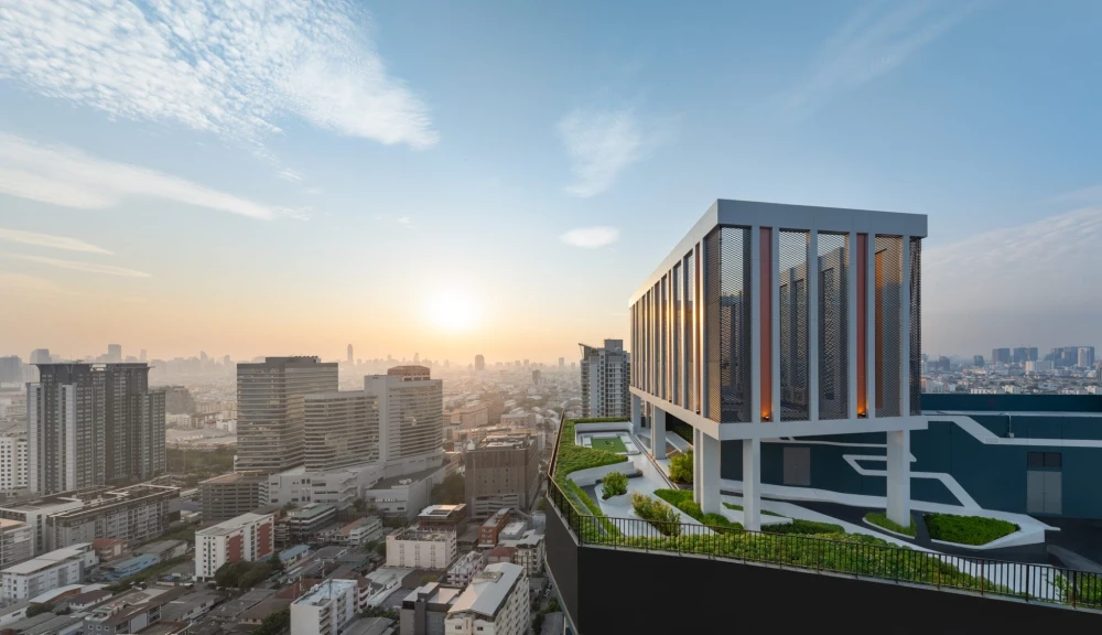 Selling down payment for The Stage Mindscape project, Ratchada-Huai Khwang, 15th floor, high view, comes with a very good price. You must not miss it.