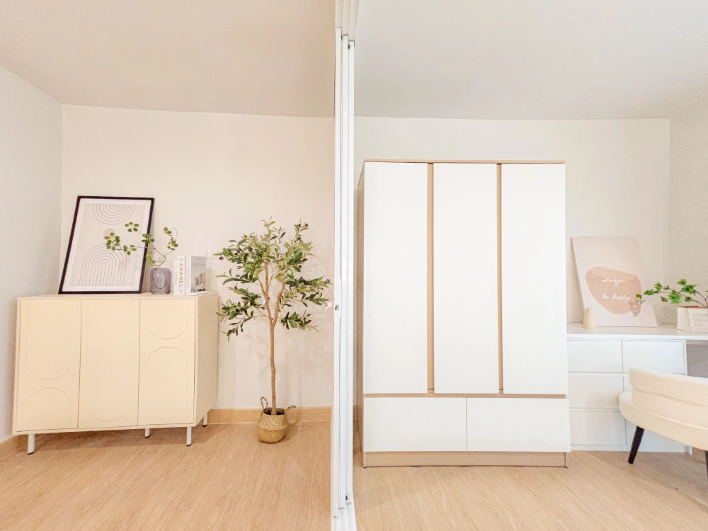 Urgent sale! The Green Condo, 2 beautifully decorated units in a calming white color scheme. Affordable prices. Own it today!