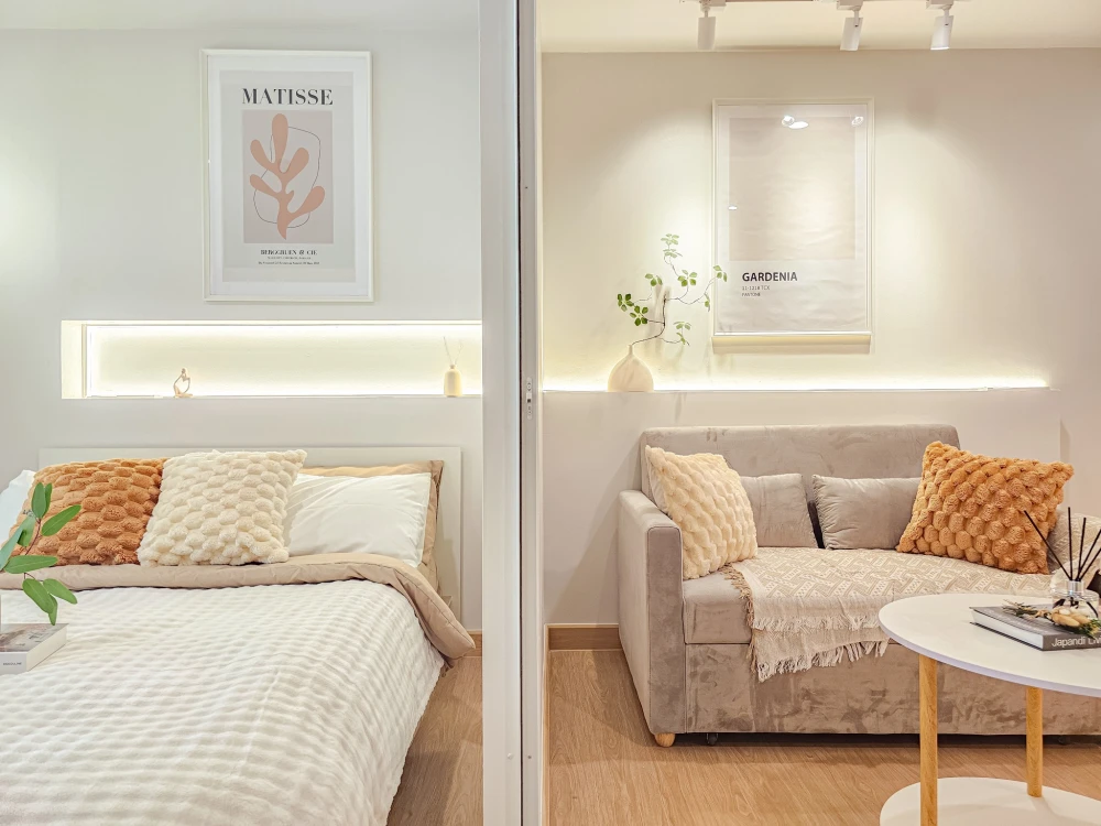 Urgent sale! The Green Condo, 2 beautifully decorated units in a calming white color scheme. Affordable prices. Own it today!