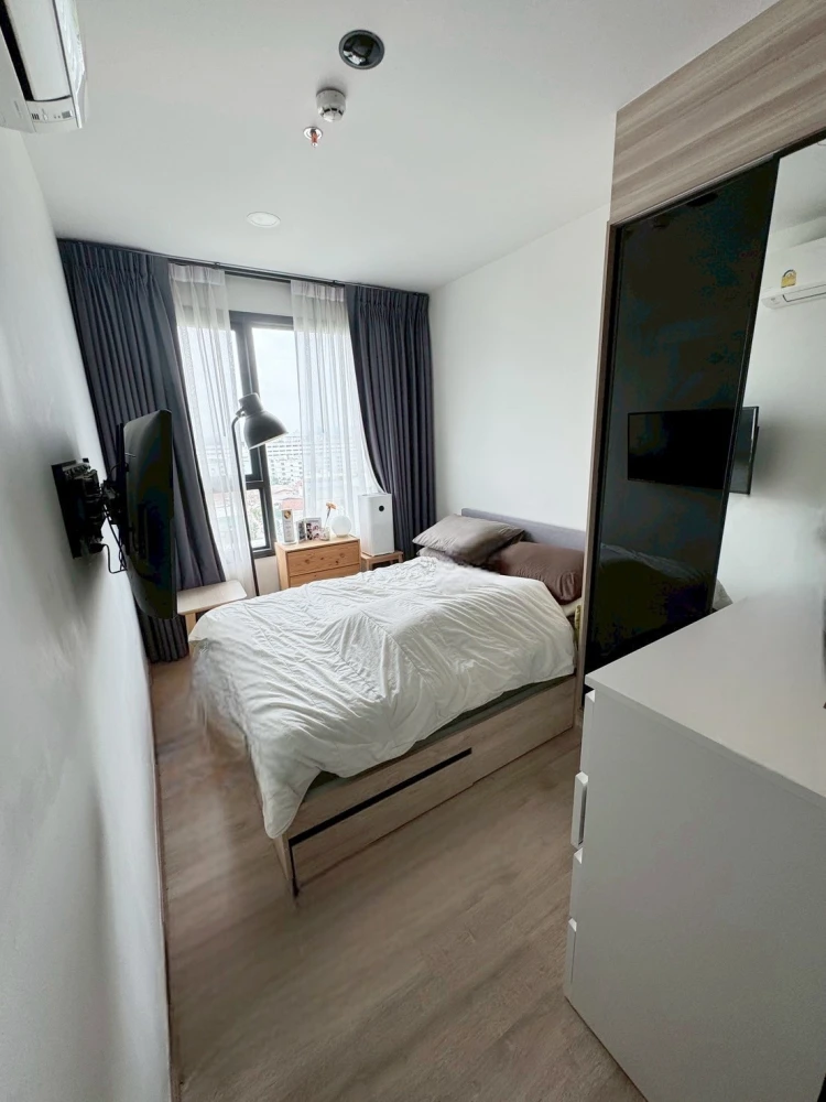 Urgent sale!! Condo Chivathai Kaset Nawamin, 9th floor, city view, fully furnished, good price, don't miss it!!