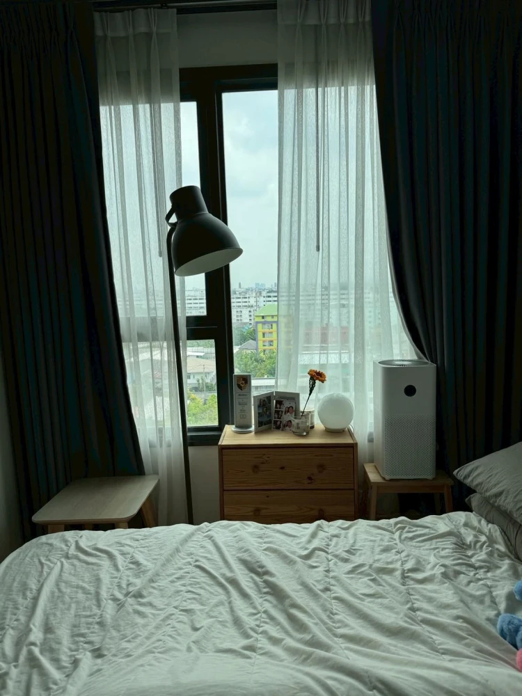 Urgent sale!! Condo Chivathai Kaset Nawamin, 9th floor, city view, fully furnished, good price, don't miss it!!