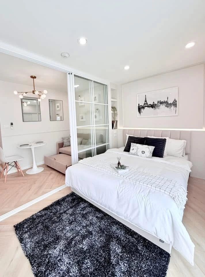 Urgent sale!! Condo Park View Vibhavadi, 6th floor, Building A6, fully furnished, good price, just bring your bags and move in!!