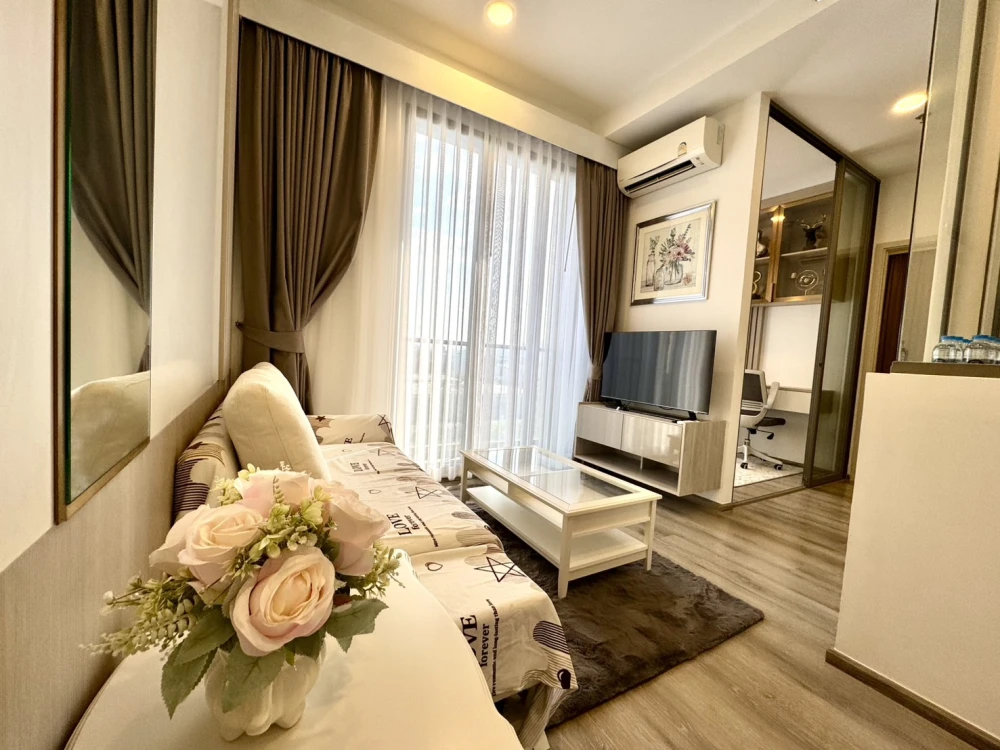 Urgent sale!! Condo Miti Chiva Kaset Station, fully furnished, brand new room, beautiful corner view, ready to move in, hurry and book now!!