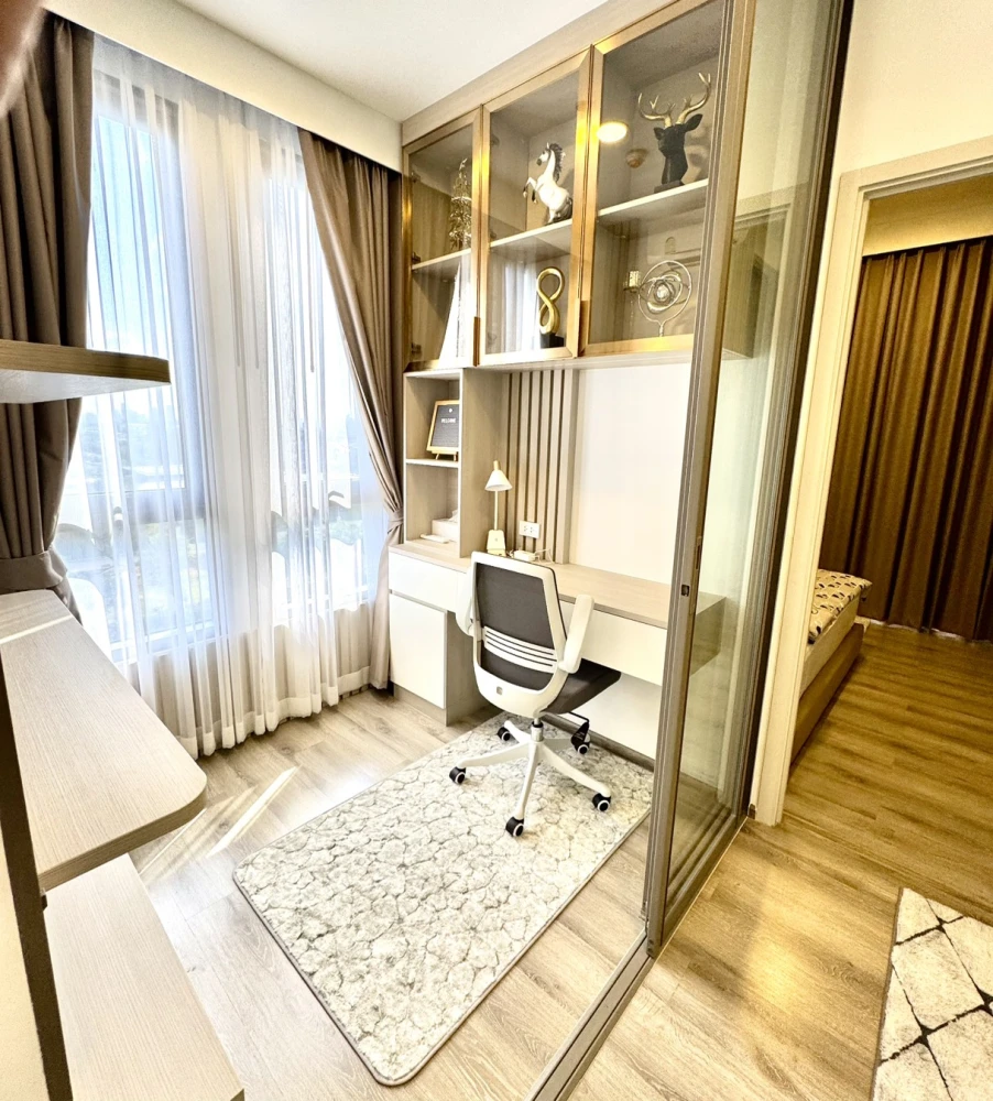 Urgent sale!! Condo Miti Chiva Kaset Station, fully furnished, brand new room, beautiful corner view, ready to move in, hurry and book now!!