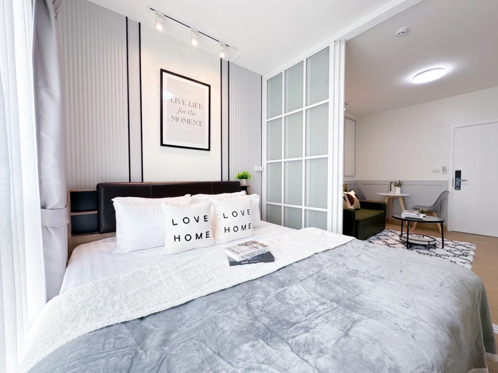 Urgent sale!! Condo Union Charan 3, 3rd floor, Building G, beautifully decorated room, ready to move in, good price, don't miss it!!