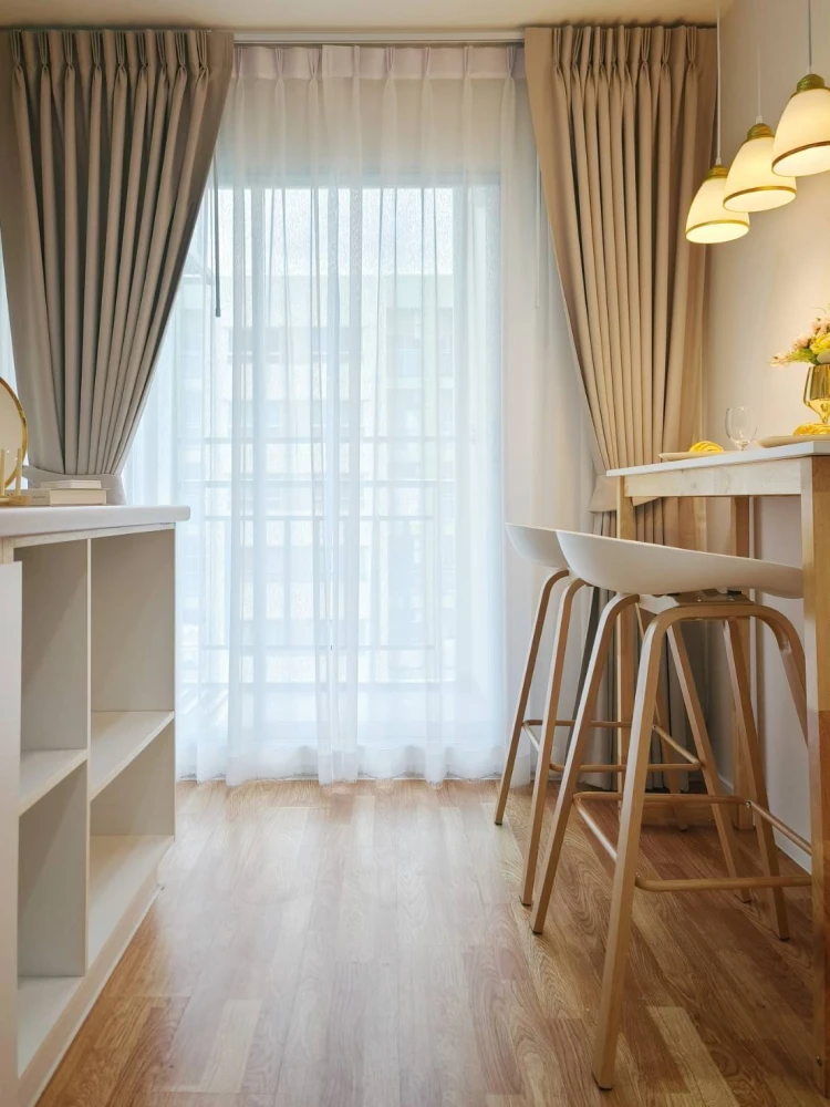 Urgent sale!! Lumpini Condo Nawamin Sri Burapha, 12th floor, Building C2, garden corner, fully furnished, inviting. Don't wait! Reserve now!!