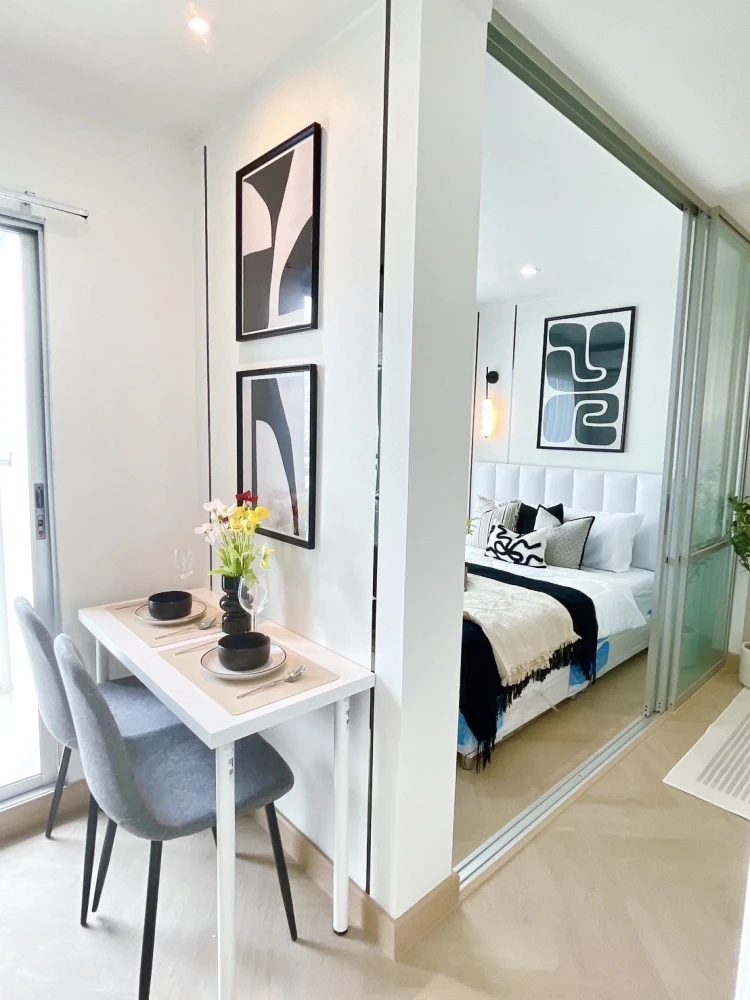 Urgent sale!! Lumpini Park Rama 9-Ratchada Condo, 7th floor, Building A, beautiful unit, fully furnished, ready to move in. Don't miss out!!