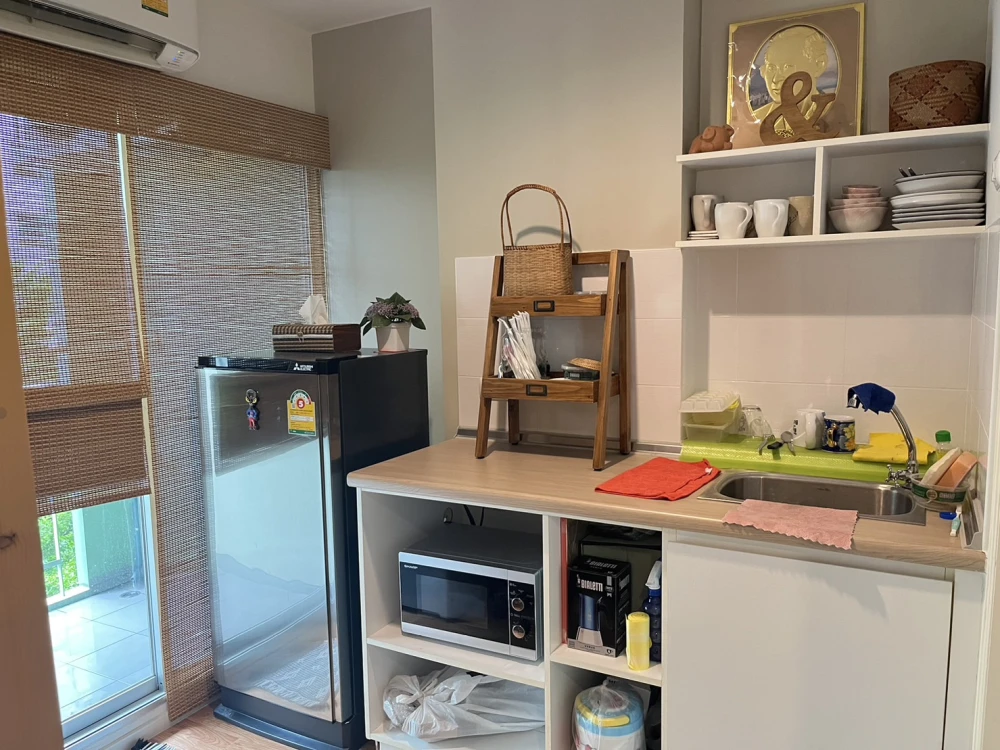 Urgent sale, Lumpini Park Condo Nawamin-Sri Burapha, 4th floor, garden view, decorated and ready to move in. Buy now, don't wait.
