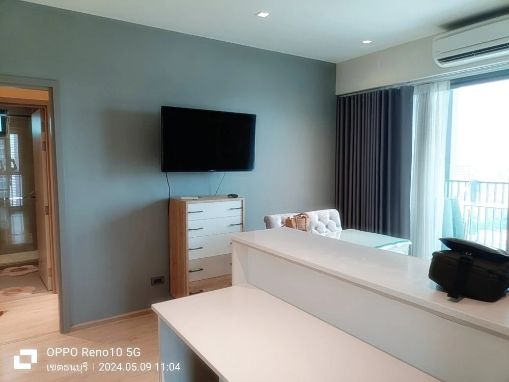 Urgent sale!! Condo Wisdom Station Ratchada-Tha Phra, 12th floor, beautiful room, fully furnished, good price, don't miss it!!