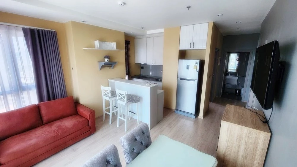 Urgent sale!! Condo Wisdom Station Ratchada-Tha Phra, 12th floor, beautiful room, fully furnished, good price, don't miss it!!