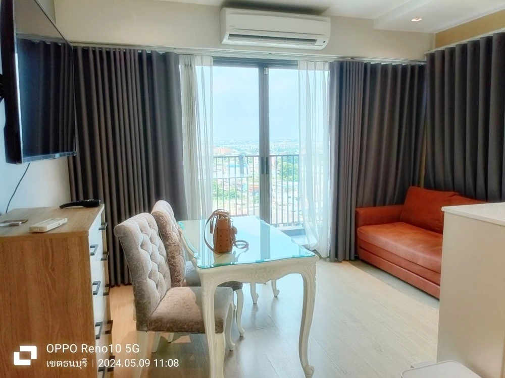 Urgent sale!! Condo Wisdom Station Ratchada-Tha Phra, 12th floor, beautiful room, fully furnished, good price, don't miss it!!
