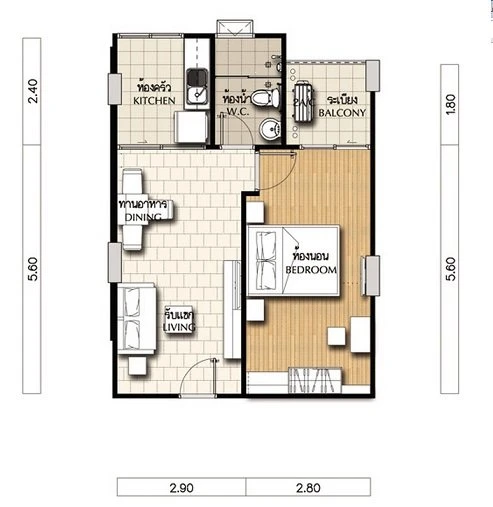 Urgent sale!! Supalai City Resort Ratchada-Huai Khwang Condo, 8th floor, Building 5, city view, fully furnished, great price, don't miss it!!