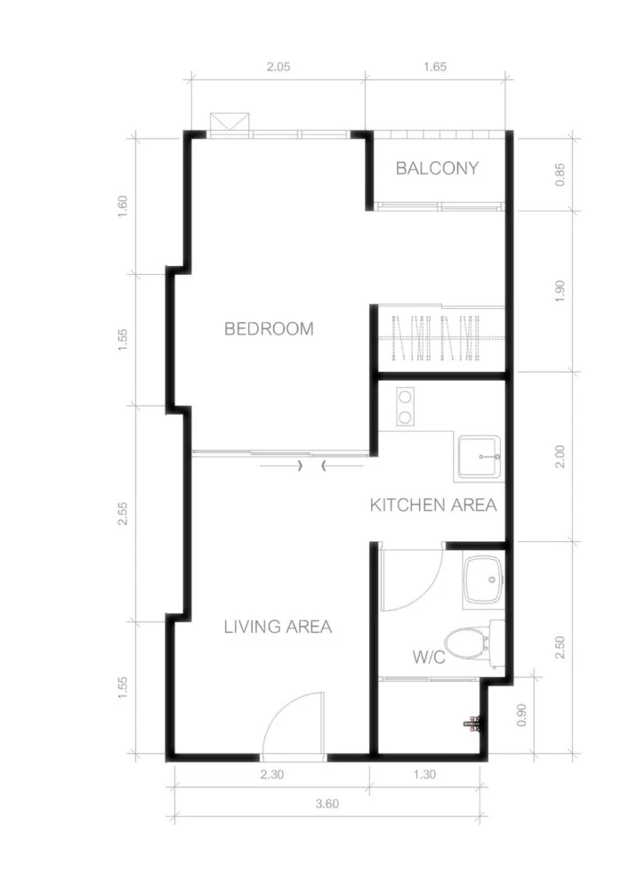 Urgent sale!! Condo Denim Chatuchak, 20th floor, Building A, decorated in Muji style, very livable, fully furnished, ready to move in, don't miss out!