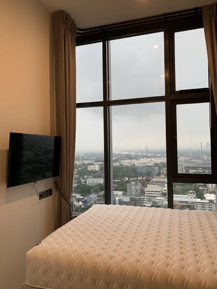 Urgent sale!! Condo The Line Sukhumvit 101, 22nd floor, river view, fully furnished, good price, hurry to book now, urgently!!