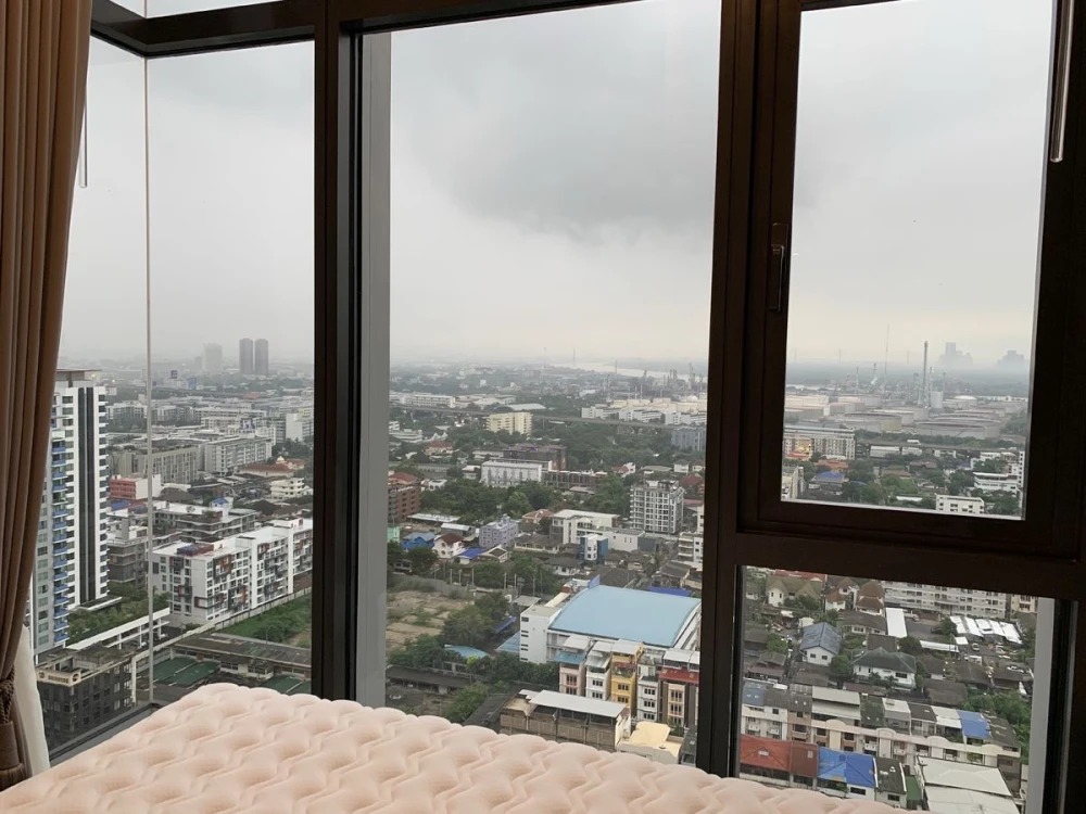 Urgent sale!! Condo The Line Sukhumvit 101, 22nd floor, river view, fully furnished, good price, hurry to book now, urgently!!