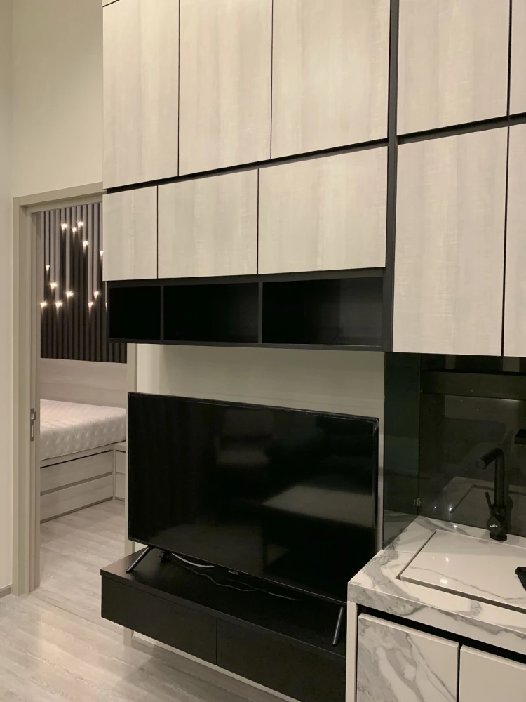 Urgent sale!! Condo The Line Sukhumvit 101, 22nd floor, river view, fully furnished, good price, hurry to book now, urgently!!