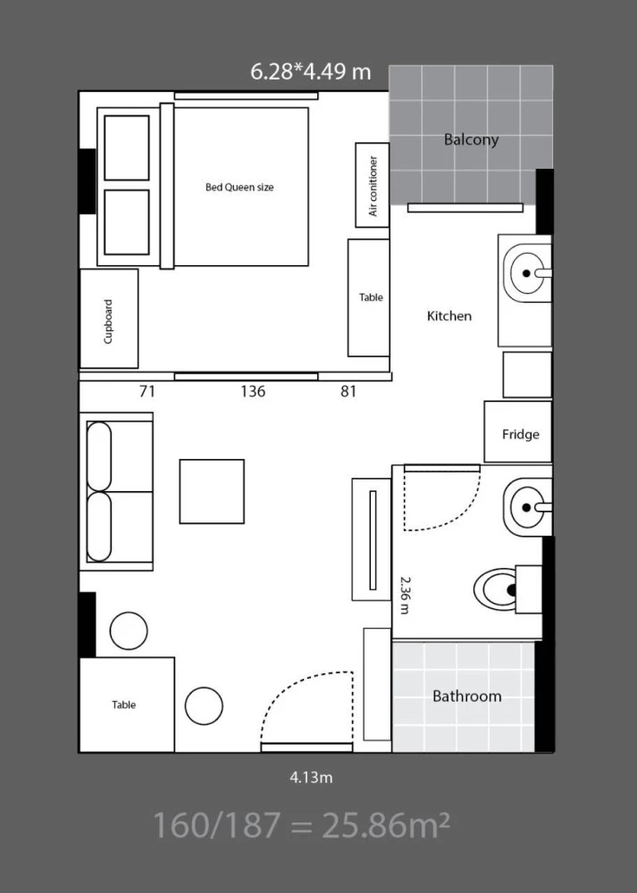 Urgent sale!! Condo The Kit Tiwanon, beautiful room, clean, very good condition, ready to move in immediately, book now!!