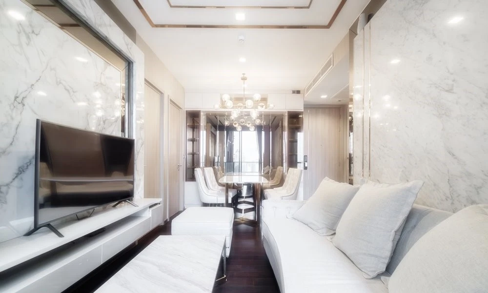 Urgent sale!! Condo The Line Ratchawithi, 22nd floor, beautifully decorated, fully built-in furniture, near BTS Ratchawithi, hurry and book now!!