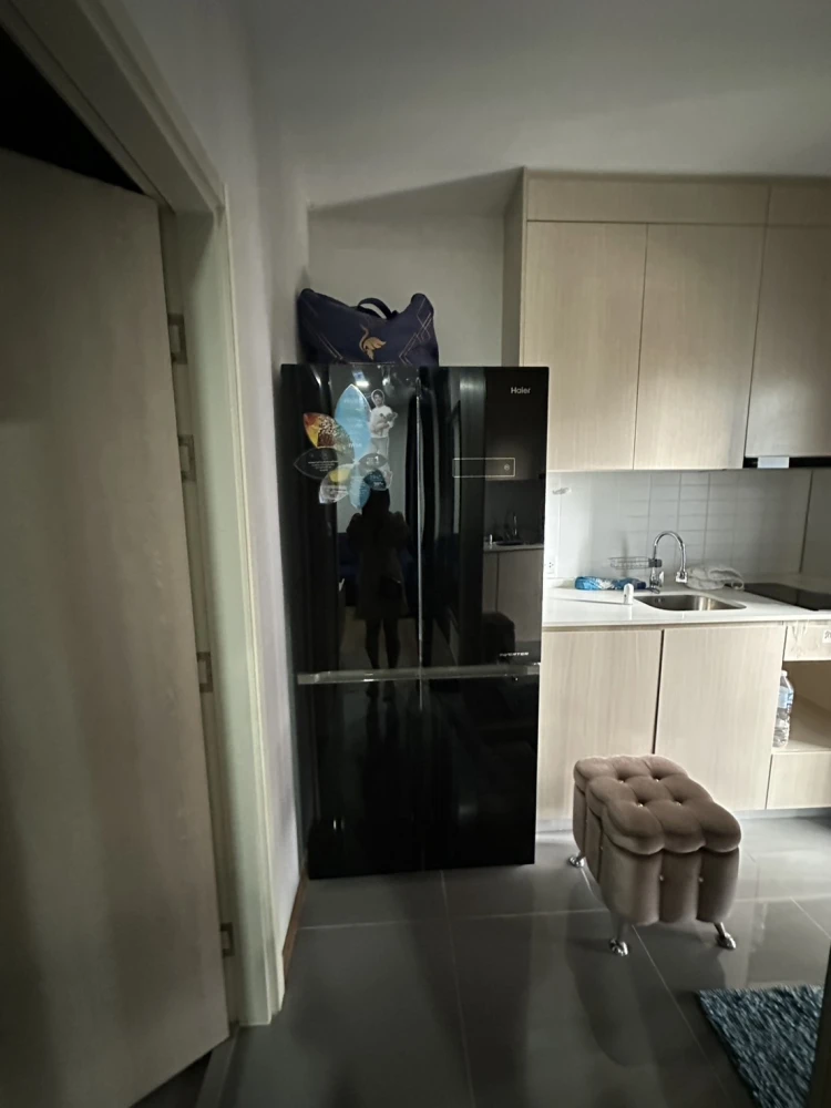 For Sale or Rent Urgent!! Metris Rama 9-Ramkhamhaeng Condo, 5th floor, fully furnished. Just bring your bags and move in! Don't miss out!!
