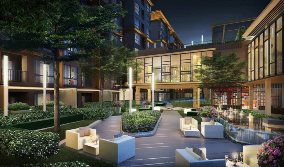 Urgent sale, Metrolux Kaset condo, corner room, 3rd floor, good view, garden view, city view, east-facing balcony, book now