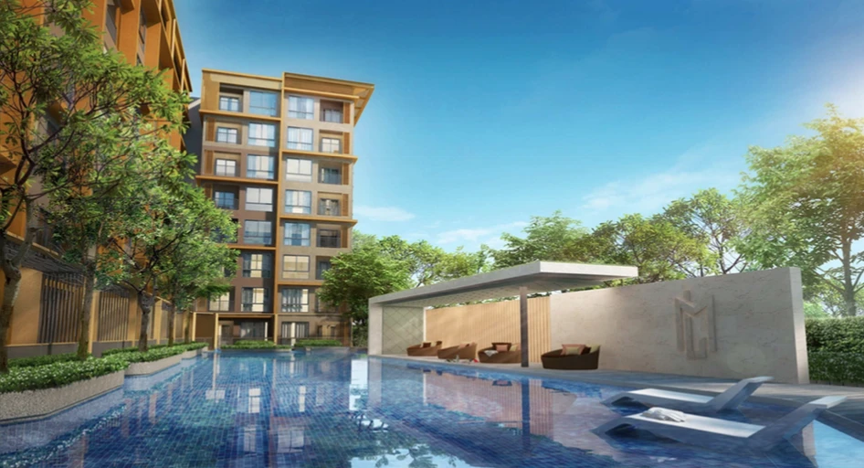 Urgent sale, Metrolux Kaset condo, corner room, 3rd floor, good view, garden view, city view, east-facing balcony, book now