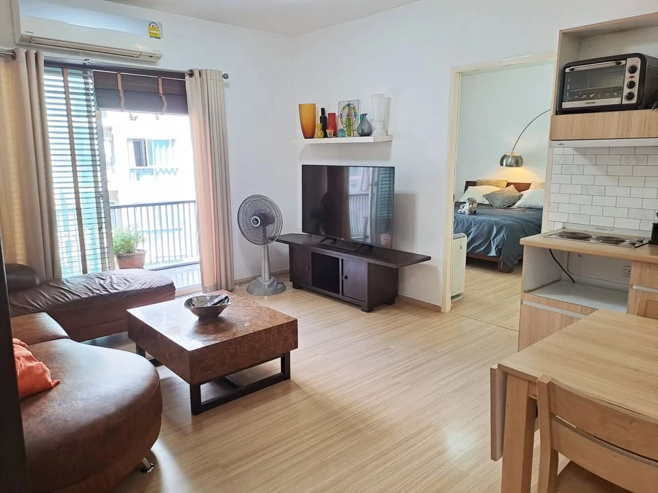 Urgent sale, Condo A Space Play Ratchada Sutthisan, big room, comfortable, not too expensive, complete in one place, book now.