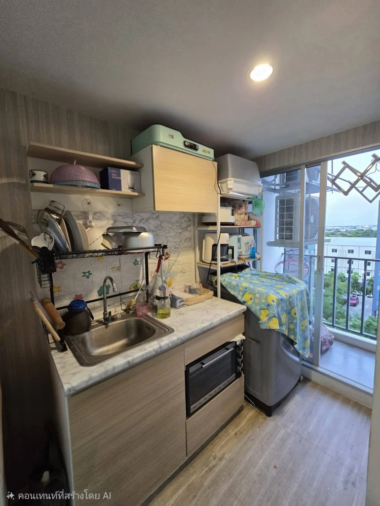 Urgent sale! Sena Kit Condo, Chalong Krung-Ladkrabang, Building B, 7th floor. Nice orientation, good ventilation. Fully furnished. Buy now!