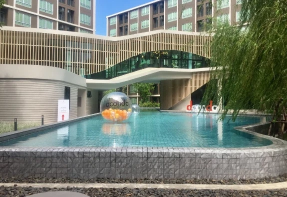 For sale, for rent!! D Condo Campus Resort Dome-Rangsit Phase 3, 2nd floor, Building B, fully furnished, good price, don't miss it!!