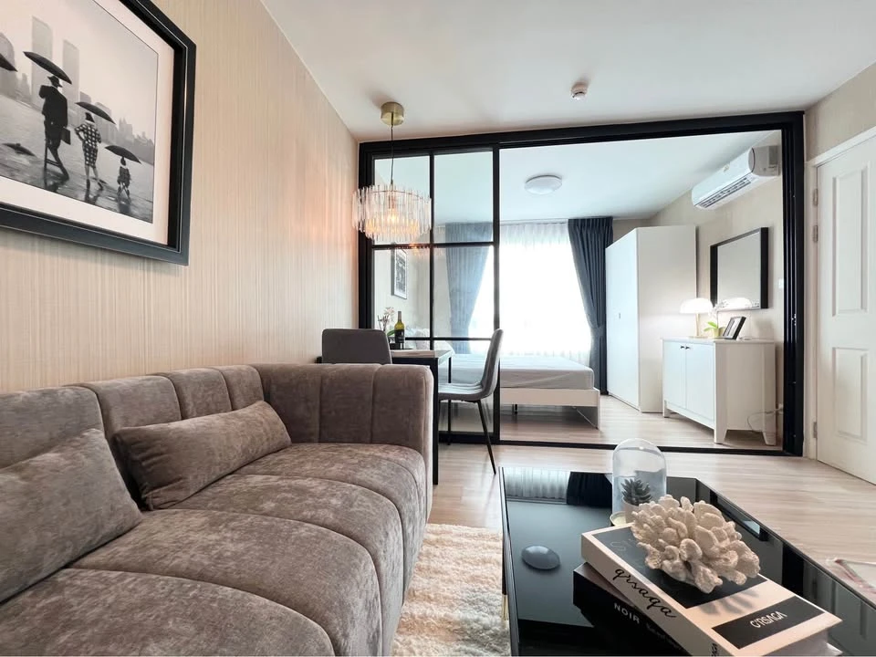 Urgent sale! Plum Condo Phahonyothin 89, clearly separated rooms, fully furnished, ready to move in, everything you need here. Hurry and reserve now!