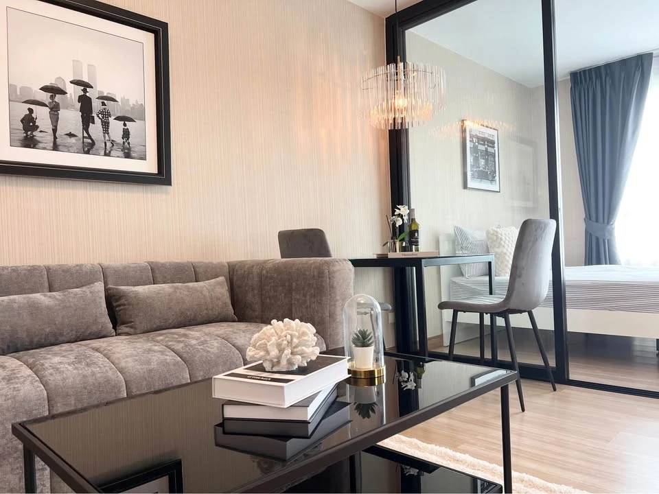 Urgent sale! Plum Condo Phahonyothin 89, clearly separated rooms, fully furnished, ready to move in, everything you need here. Hurry and reserve now!