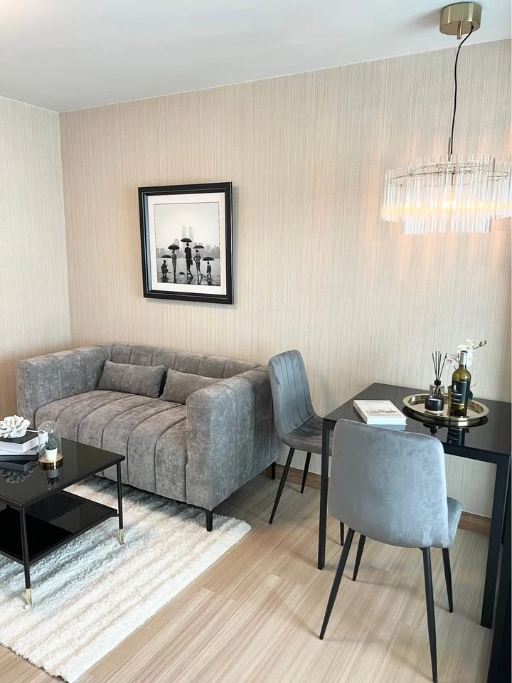 Urgent sale! Plum Condo Phahonyothin 89, clearly separated rooms, fully furnished, ready to move in, everything you need here. Hurry and reserve now!