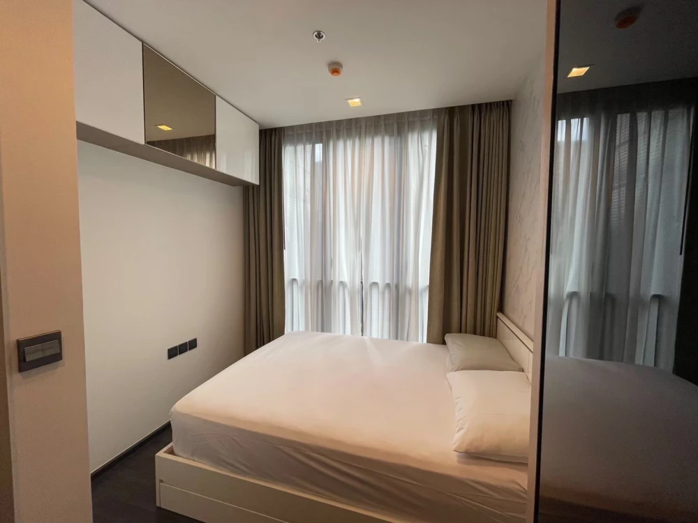 Urgent sale, The Line Asoke-Ratchada, ready to move in, fully furnished, electrical appliances, just come and move in.