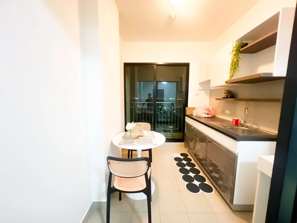 Urgent sale, for rent Supalai loft Chaengwattana, 17th floor, ready to move in, fully furnished, unblocked view, reserve now.