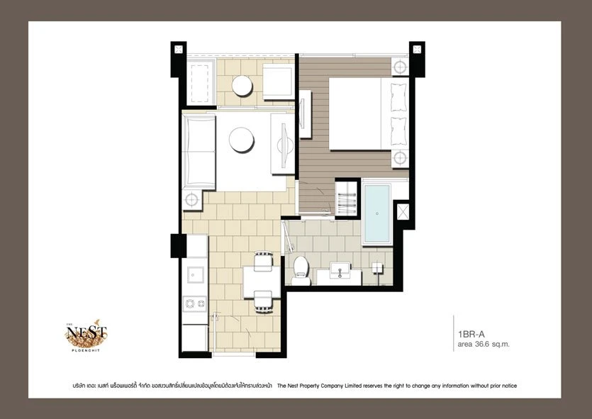 For sale cheap, The Nest Condo, Ploenchit, empty room, fully fitted kitchen, come and own it today.
