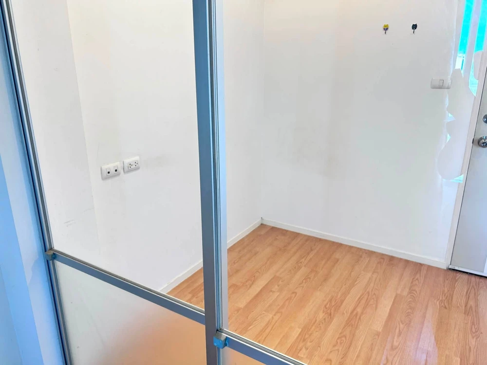 Selling an empty condo unit at Lumpini Ville On Nut 46. The unit is partitioned into separate areas, perfect for those who love decorating their own s
