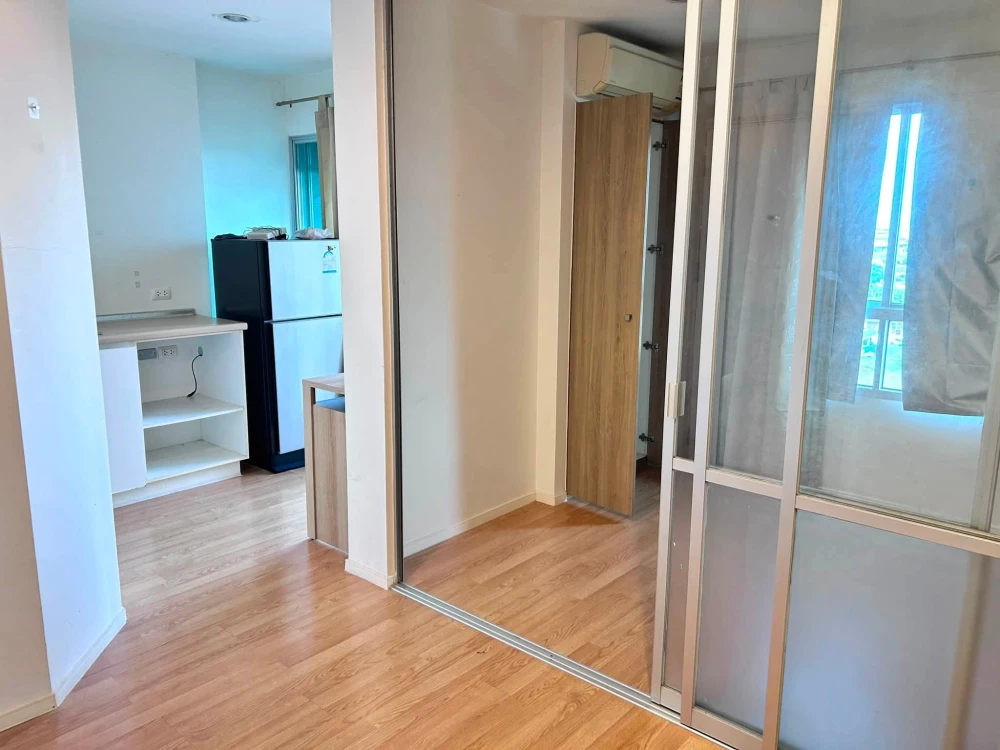 Selling an empty condo unit at Lumpini Ville On Nut 46. The unit is partitioned into separate areas, perfect for those who love decorating their own s