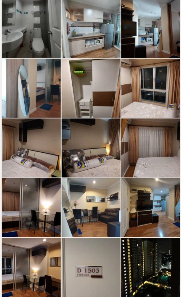 For Sale /For Rent: Lumpini Place Ratchayothin, 15th Floor, 28 sq.m., Next to BTS Ratchayothin, Fully Furnished