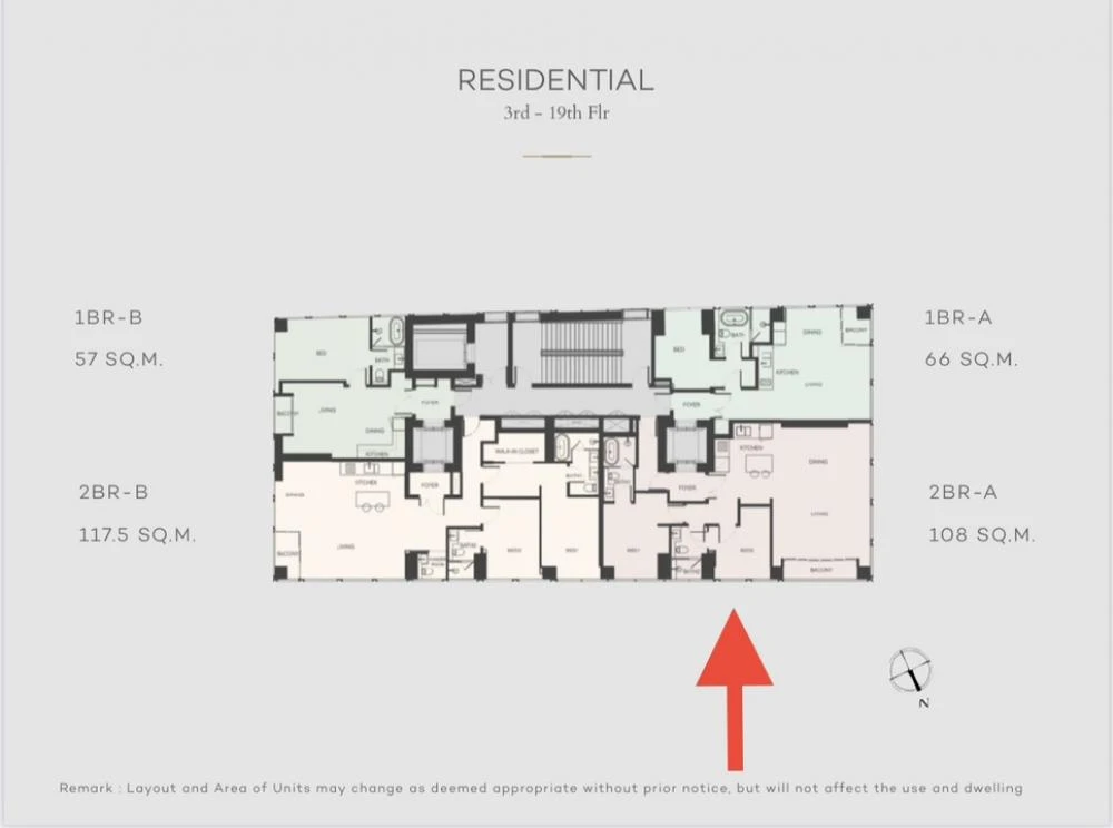 For Sale/Rent!! Tonson One Residence 2 bedrooms (11/9) Empty room, spacious area, very comfortable, book now, don't miss out.