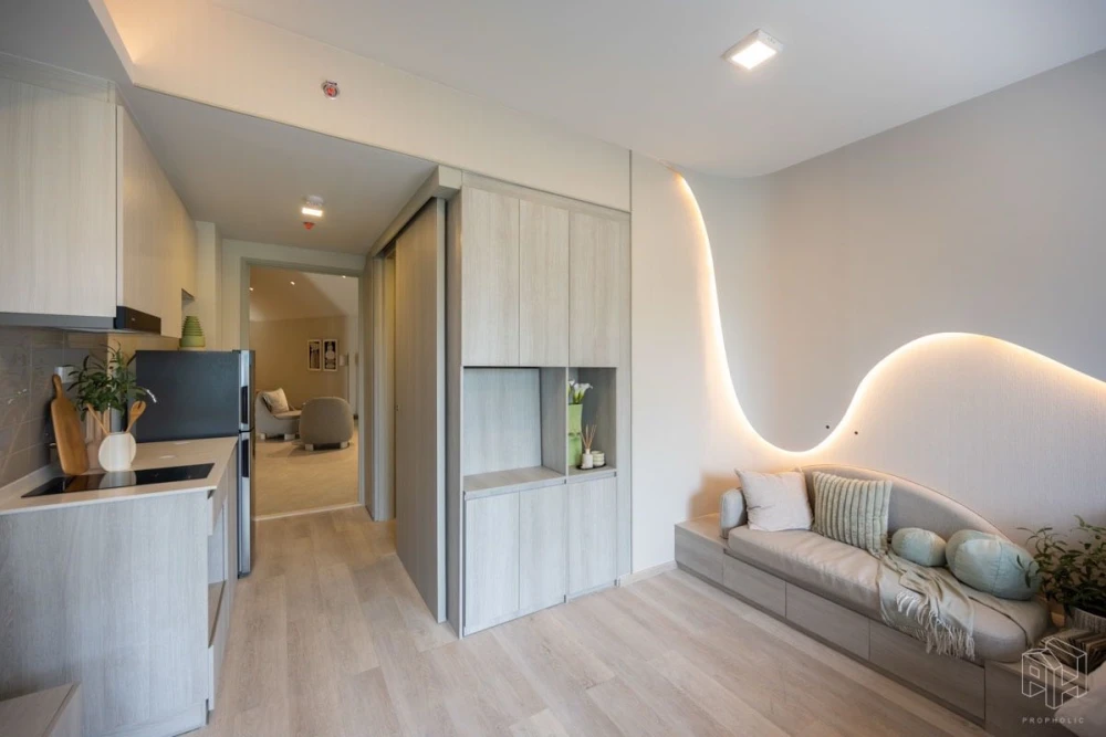 Selling reservation slip for COBE Ratchada Rama 9, 12th floor, good project, complete common area, interested, reserve now.