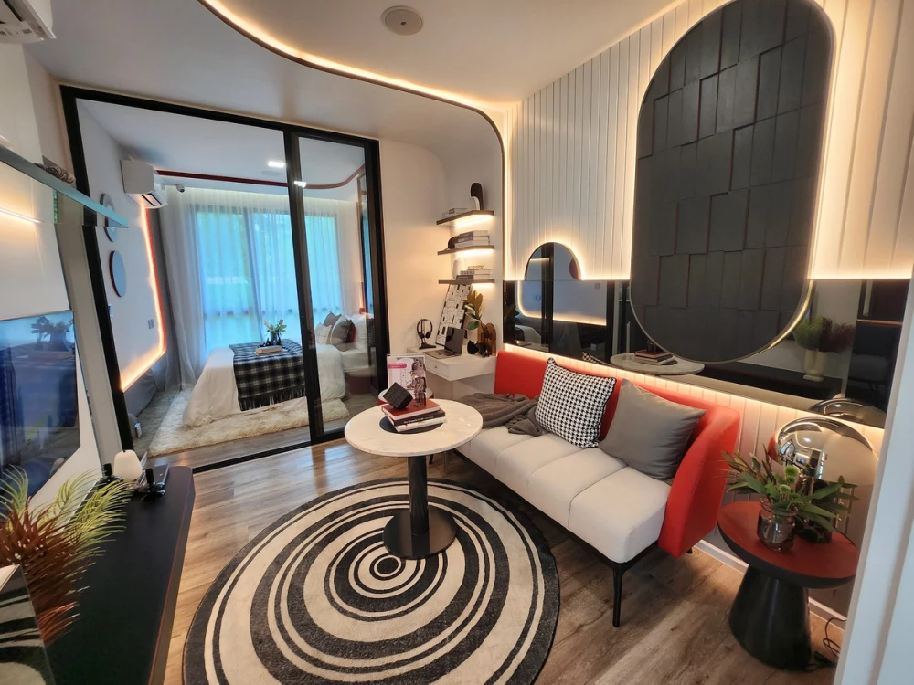 Selling a reservation for Modiz Vault Kaset Sripatum, a room facing north, good location, convenient travel, good like this, what are you waiting for?