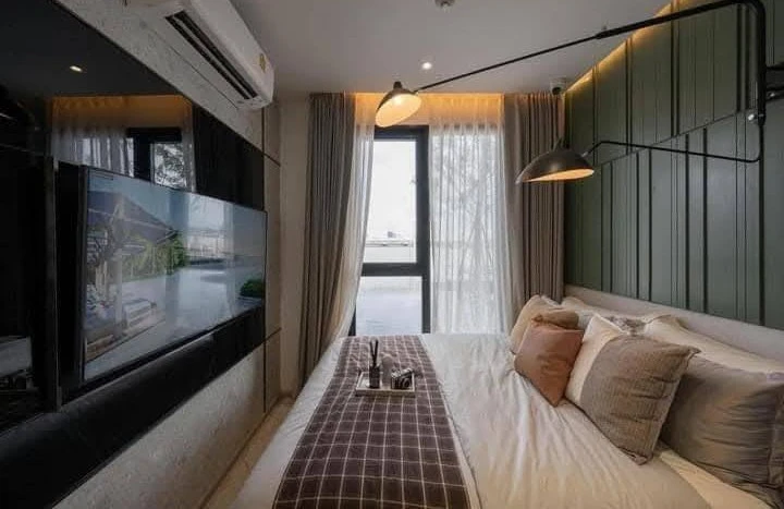 Selling reservation slip for NUE RIVEREST Ratburana, 1 bedroom, 1 bathroom, good location, beautiful view, not blocked, convenient travel, reserve now