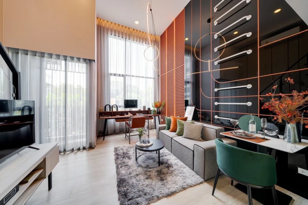Selling a reservation for Origin Plug & Play Srinakarin, Duo Space room, 26th floor, open view, reserve now!