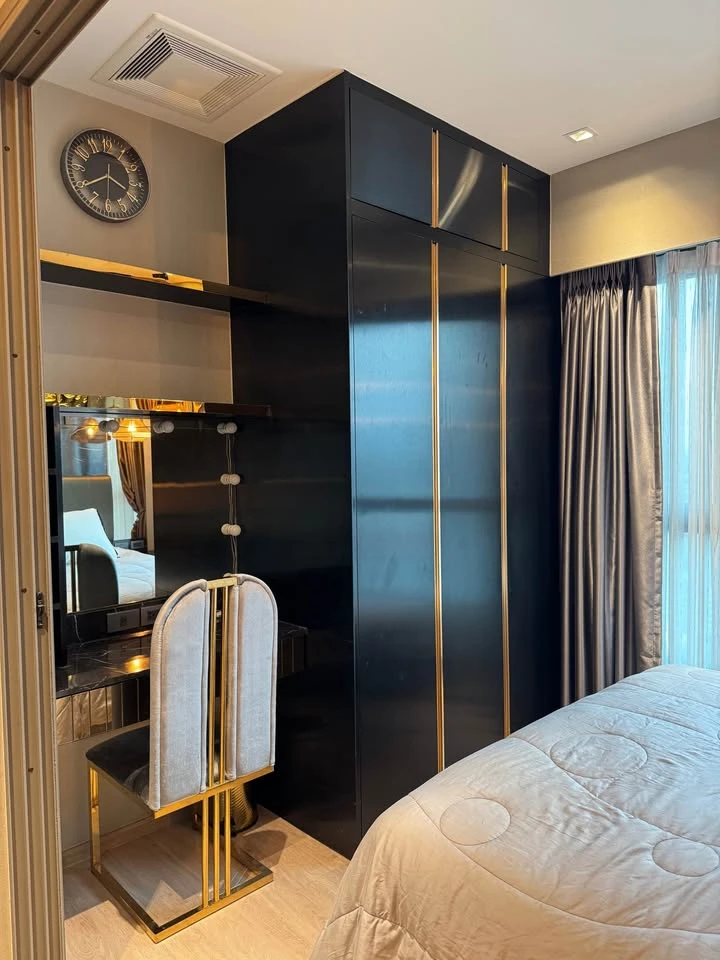 For sale/rent: Whizdom Station Ratchada-Thapra, beautifully decorated room, fully built-in, you will regret it if you miss it.