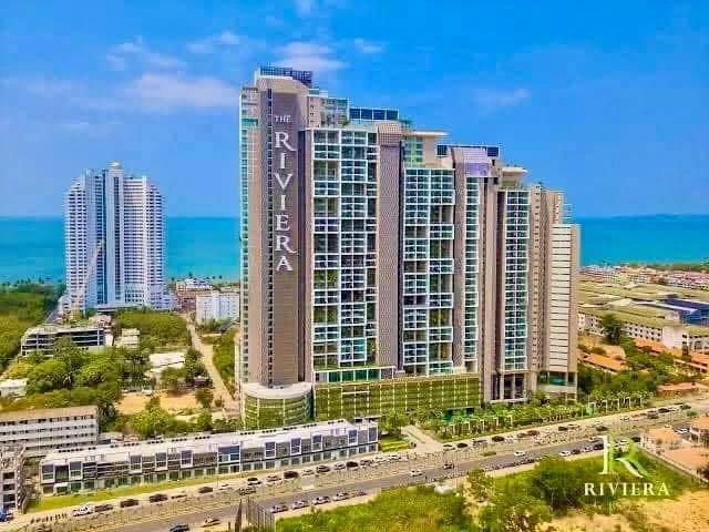 For sale/rent: Condo Riviera Jomtien Pattaya, spacious room, ready to move in, city view, fully furnished with electrical appliances, book now before