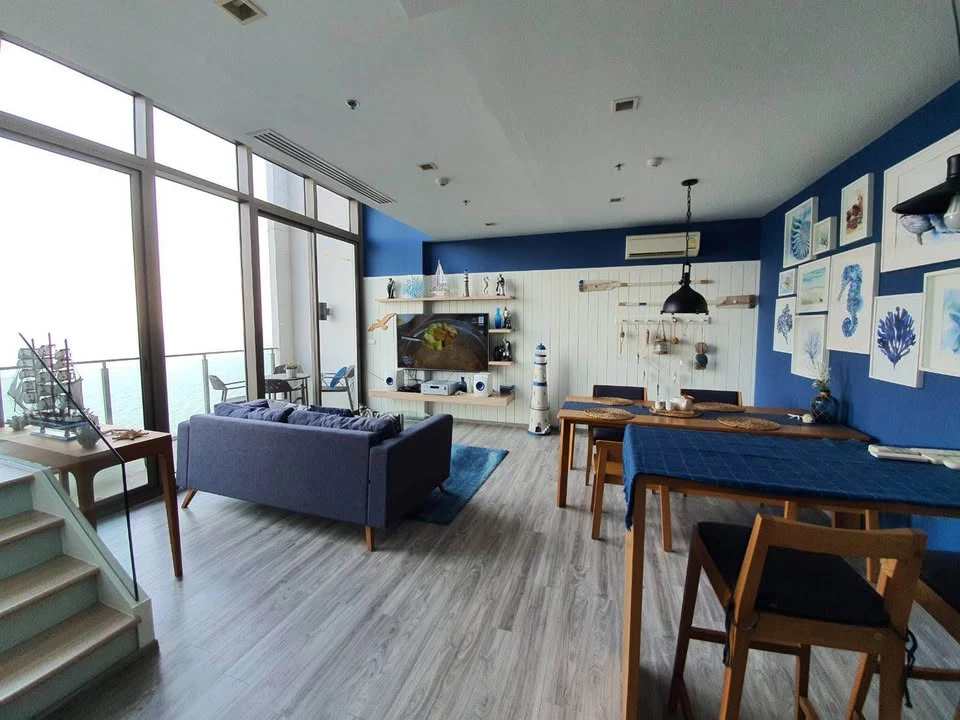 For sale/rent: Baan Plai Haad, Wongamat, North Pattaya. High floor, comfortable, suitable for families, sea view. If you don't reserve, it's a mistake
